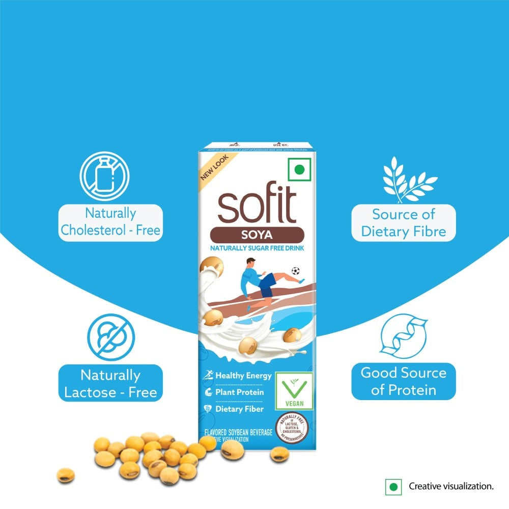 Sofit Natural Soy Beverage : 180 ml