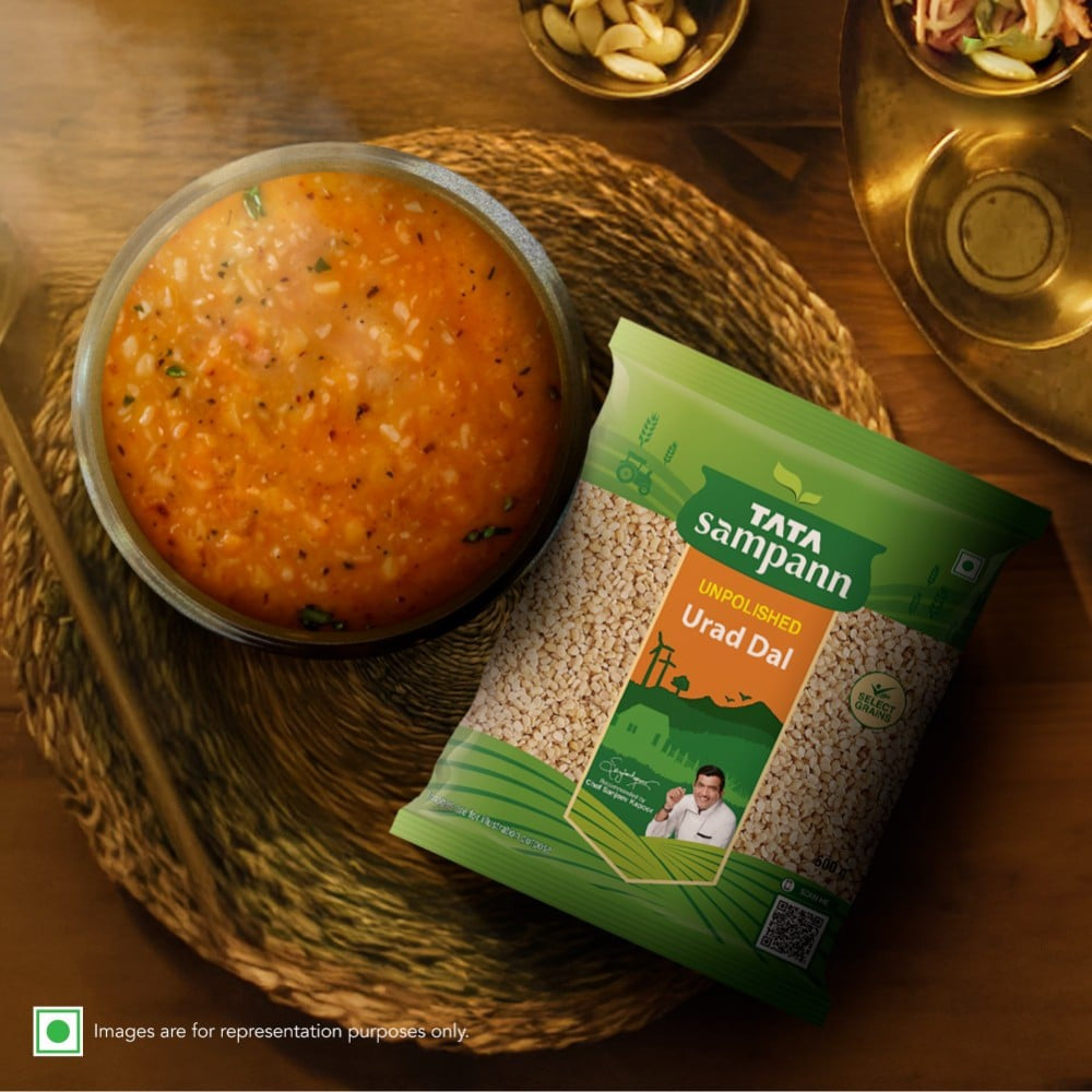 Tata Sampann Unpolished Split Urad Dal (Dhuli) : 500 g