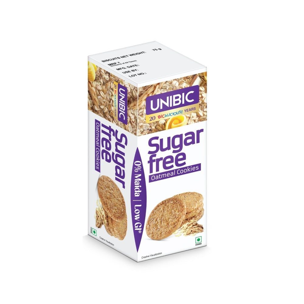 Unibic Sugar Free Oatmeal Cookies : 75 g