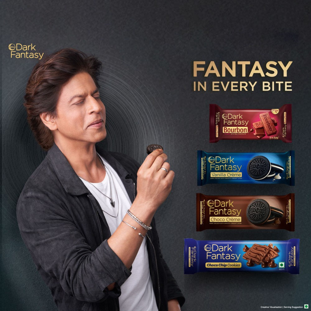 Sunfeast Dark Fantasy Vanilla Sandwich Cream Biscuits : 3 x 83 g