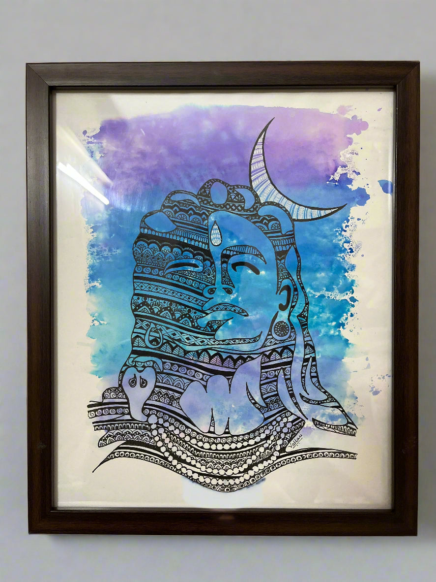 Shiva Mandala artwork by Vdk Arts