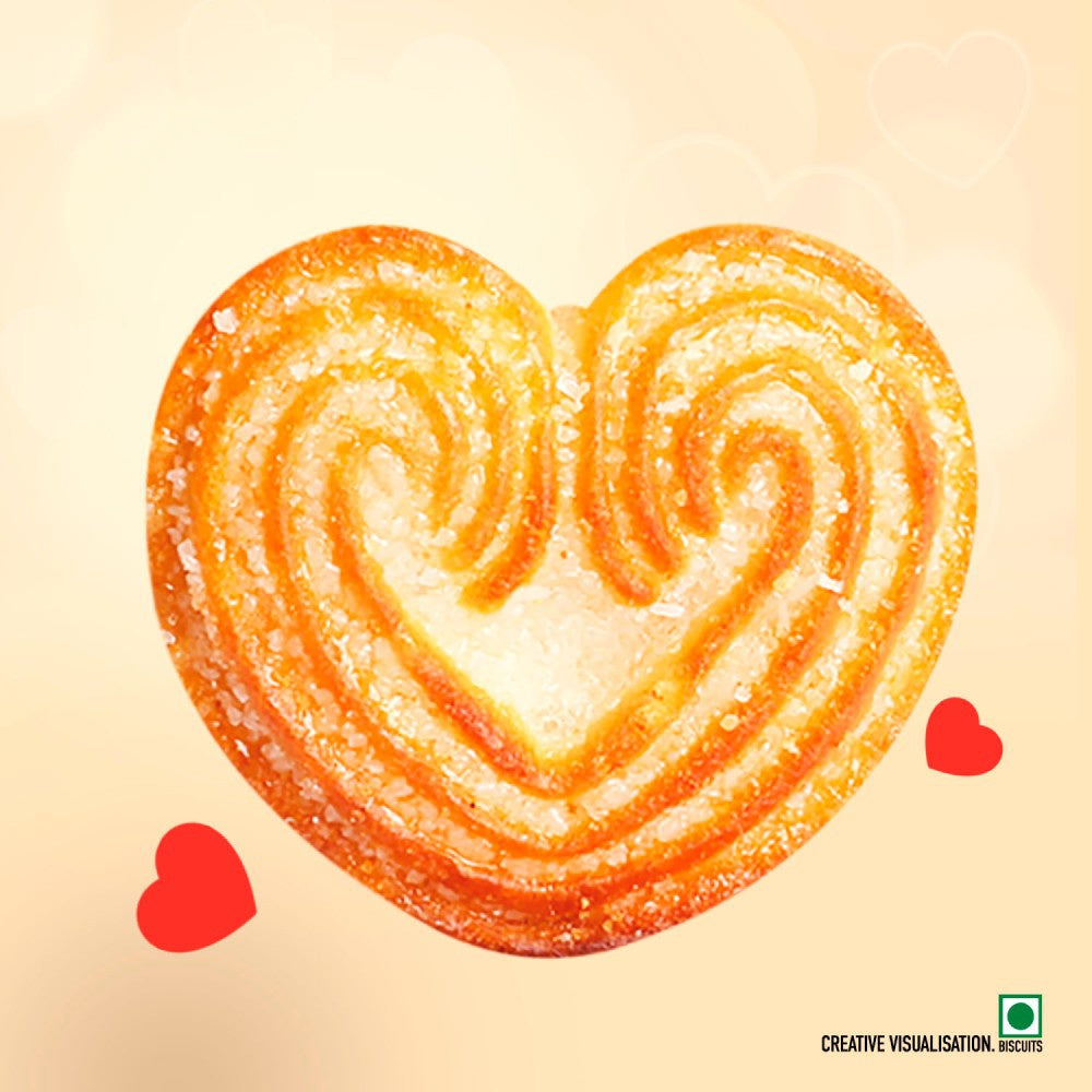 Britannia Little Hearts Classic Crunch Biscuit : 75 g