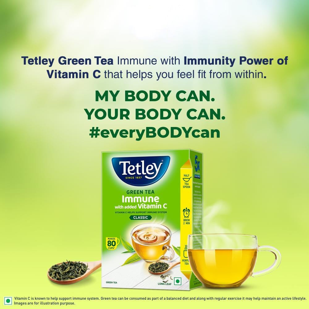 Tetley Immune with Added Vitamin C Green Tea : 100 g