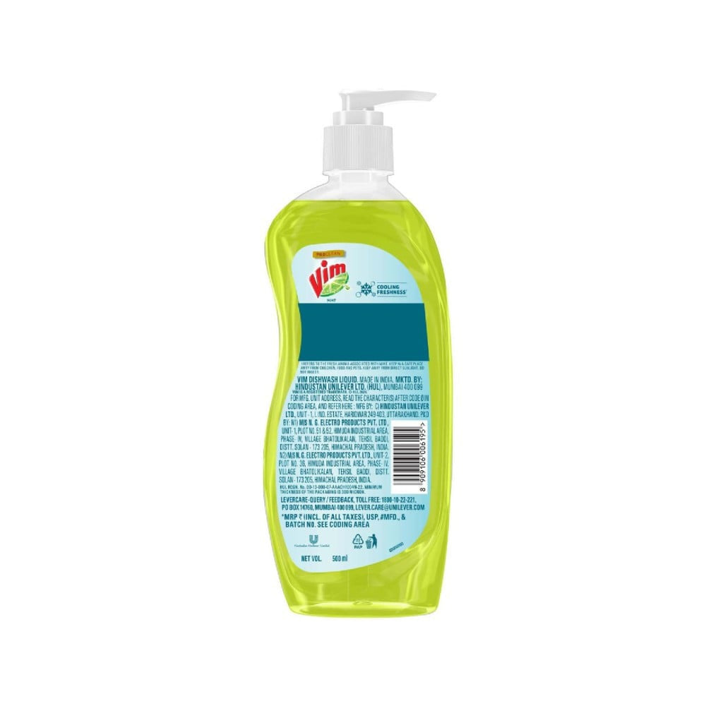 Vim Anti Smell Liquid Dishwash Gel : 500 ml