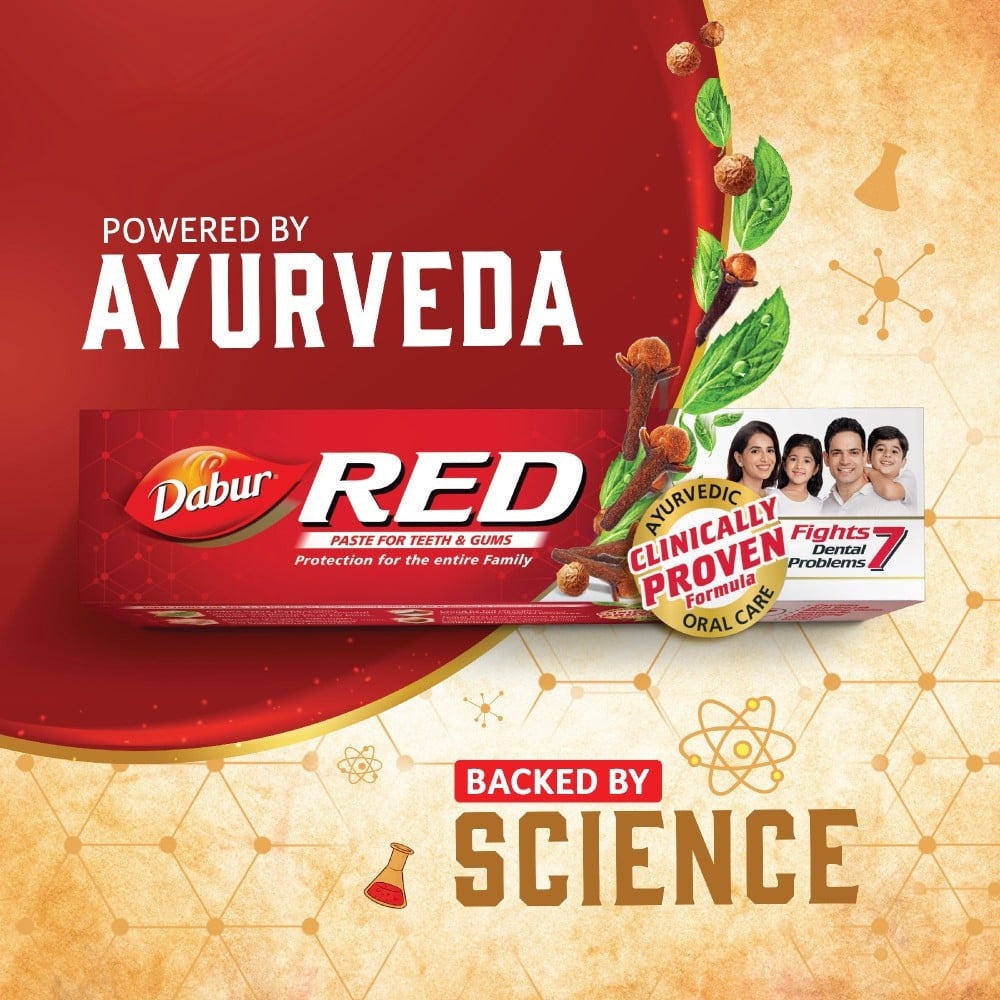 Dabur Red Herbal Toothpaste 200 g - Pack of 2 : 2 x 200 g