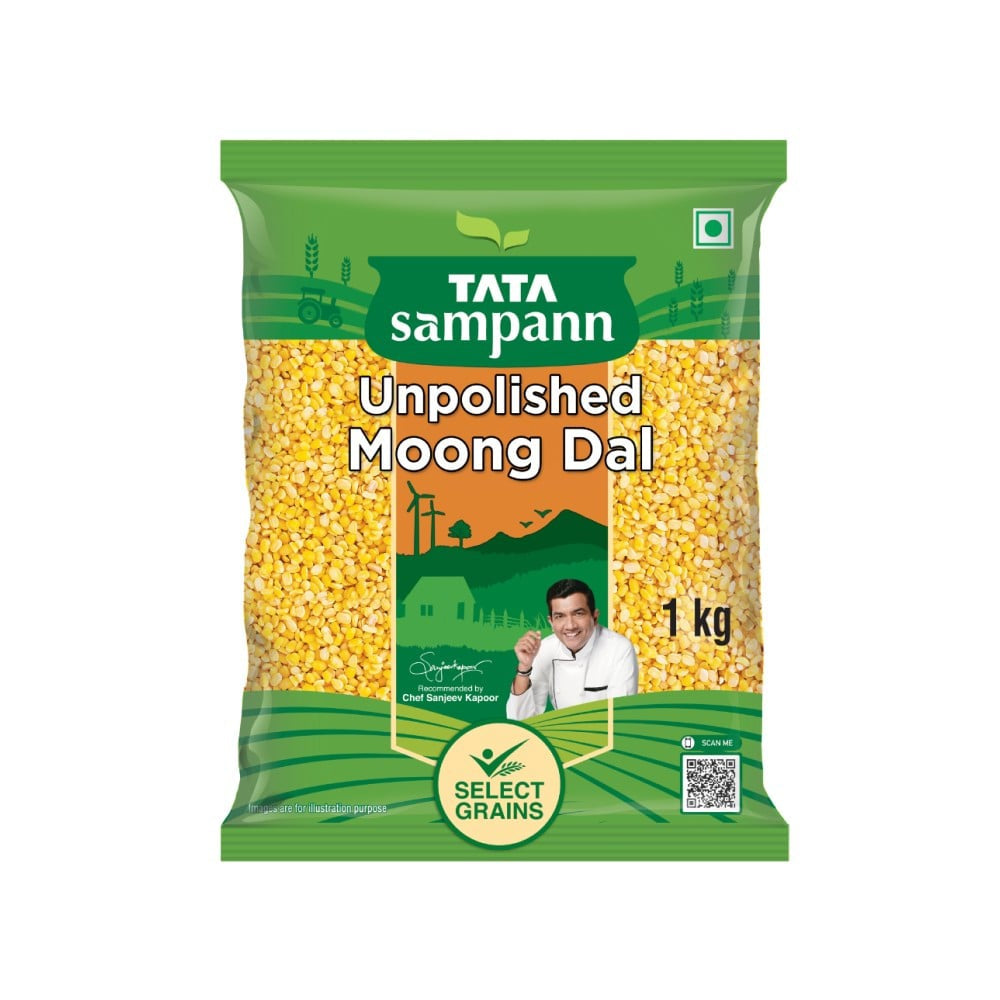Tata Sampann Unpolished Moong Dal (Dhuli) Split : 1 kg
