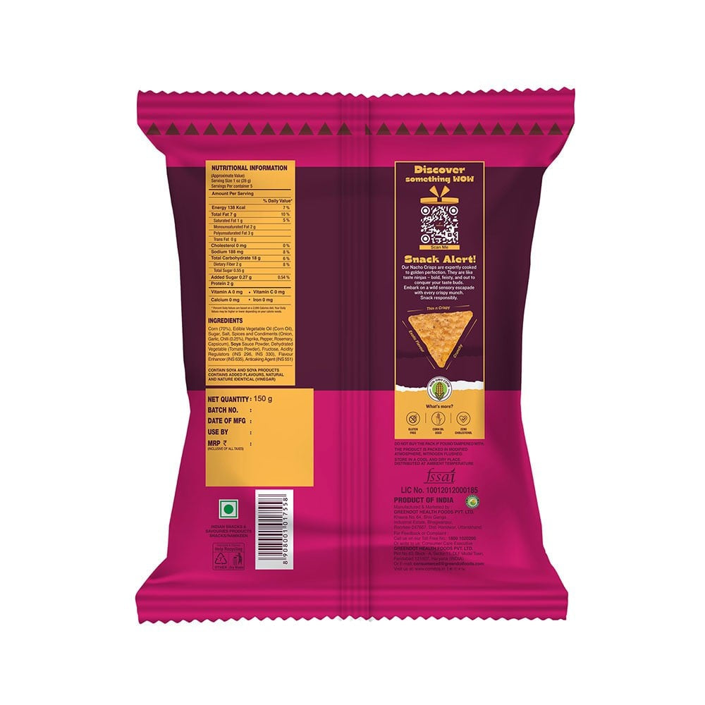 Cornitos Sweet Chilli Nachos Crisps : 150 g