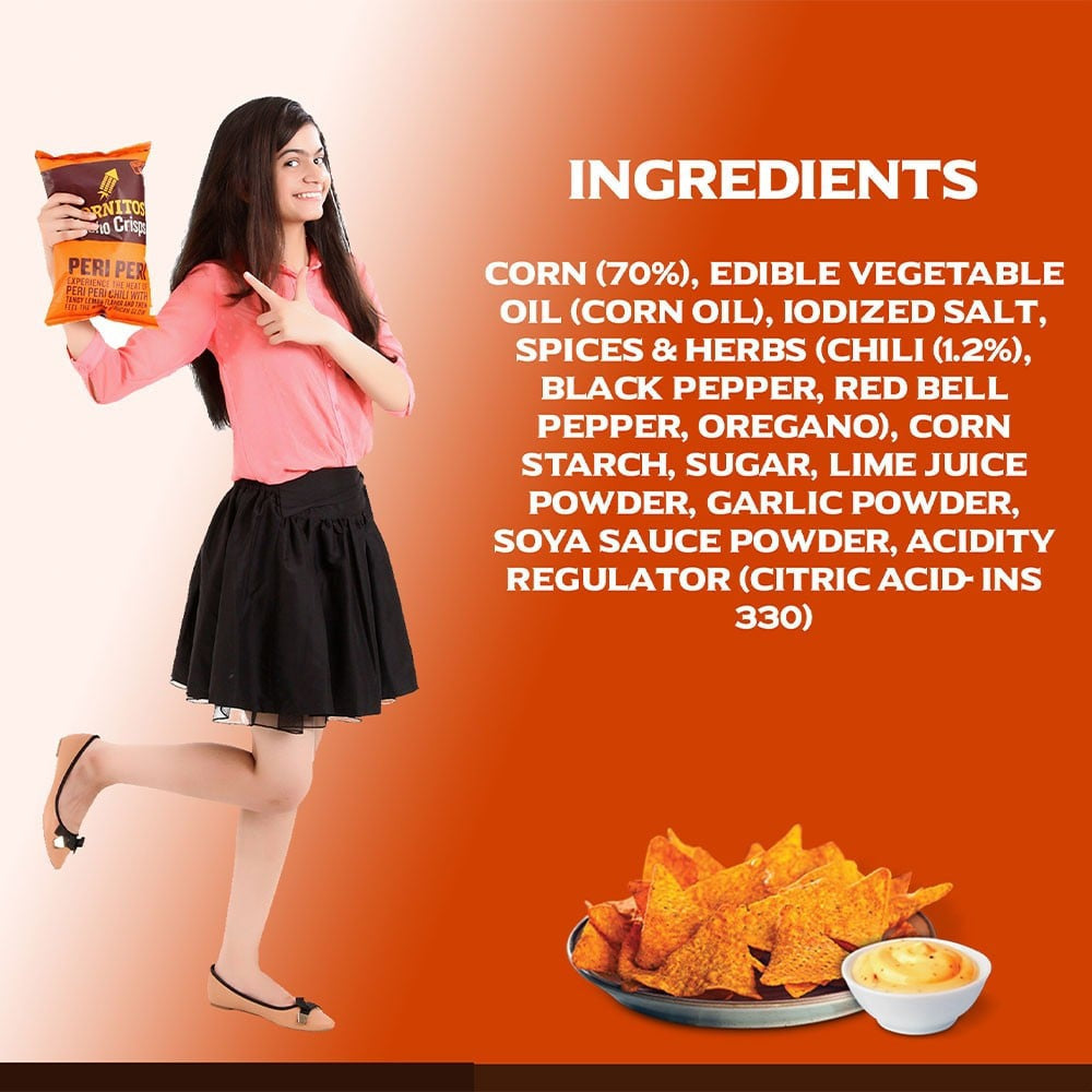 Cornitos Peri Peri Nachos : 150 g