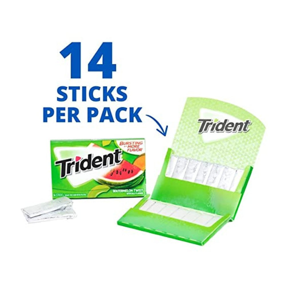 Trident Watermelon Twist Gum : 26.6 g (14 x 1.9 g)