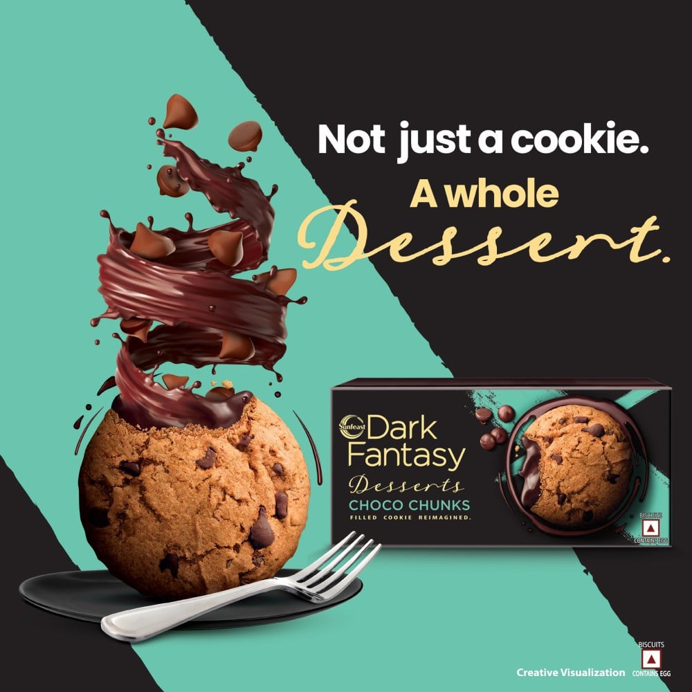 Sunfeast Dark Fantasy Desserts Choco Chunks Cookies : 75 g