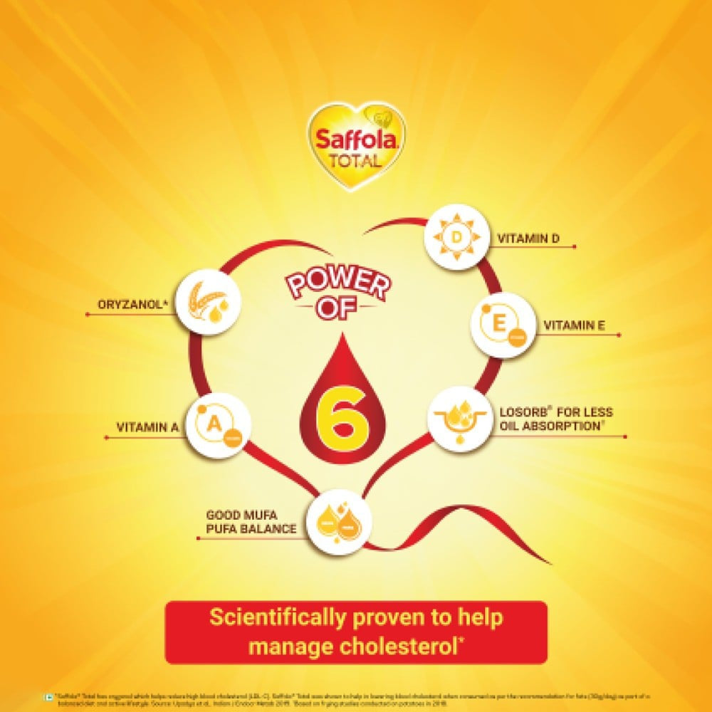Saffola Total Pro Heart Conscious Edible Oil : 5 ltr