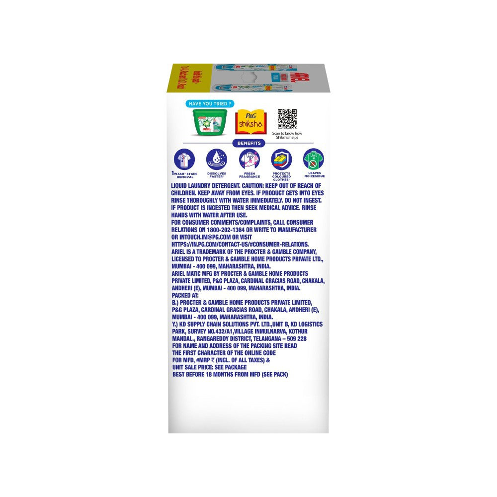 Ariel Matic Top Load Liquid Detergent with Fresh Fragrance : 6 ltr