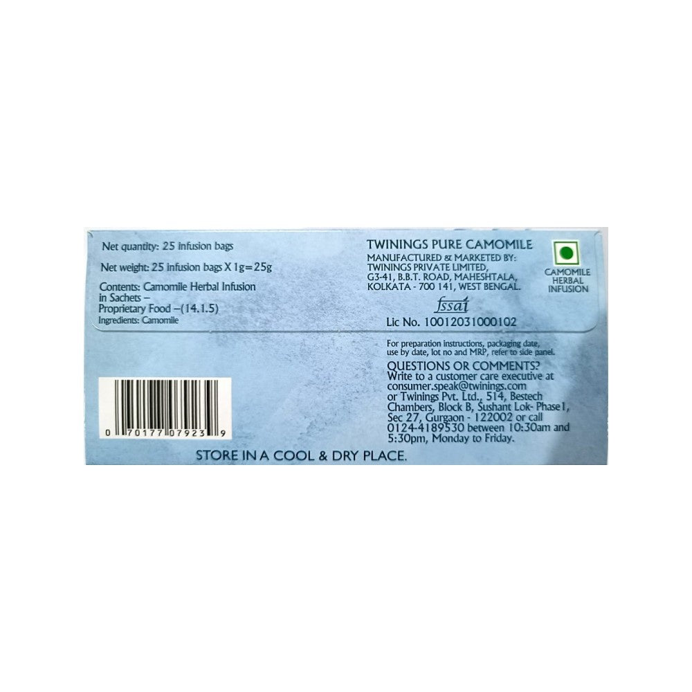 Twinings Pure Camomile Tea Bags : 25 units