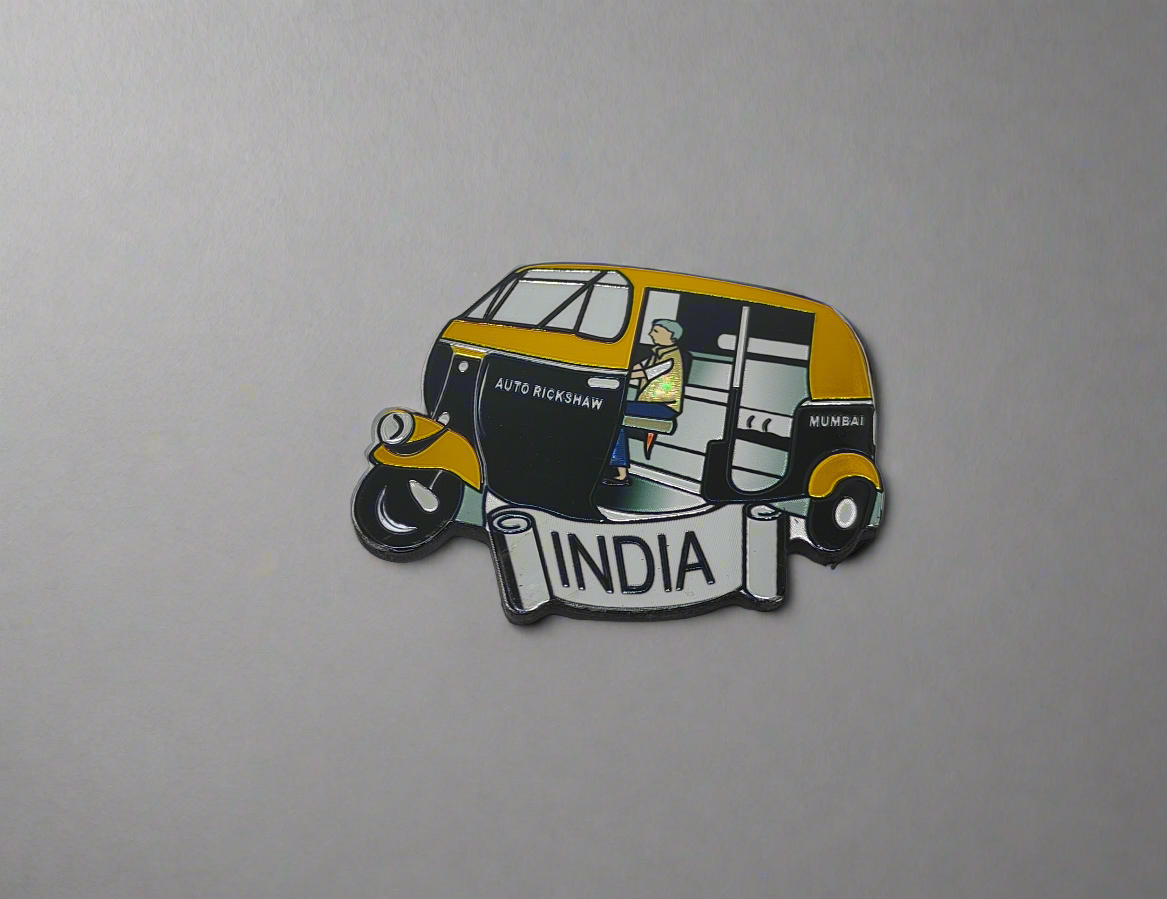 India Auto Rickshaw Fridge Magnet