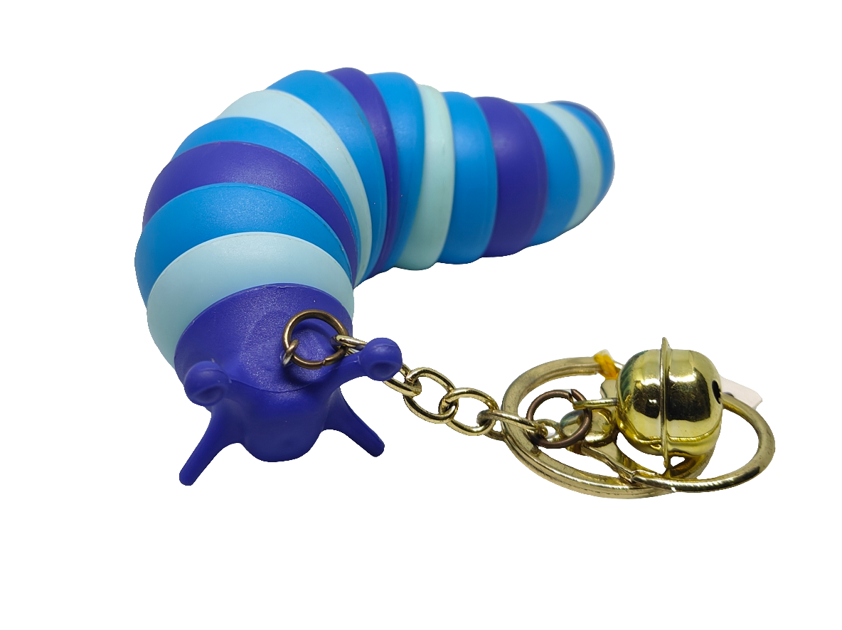Slug Movable Keychain (Blue)