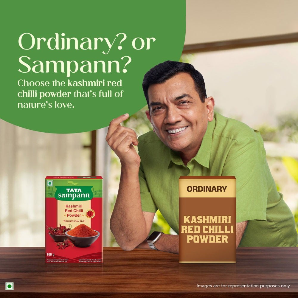 Tata Sampann Kashmiri Red Chilli Powder with Natural Oils : 100 g