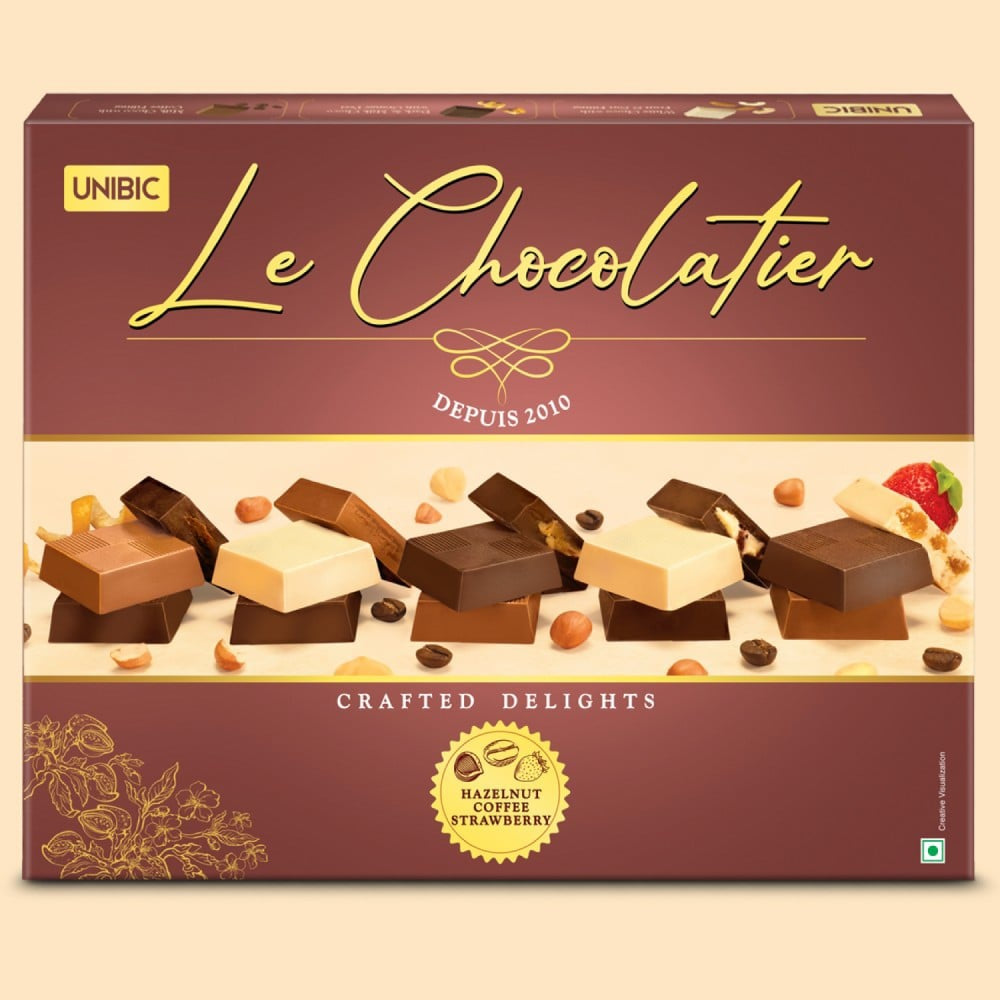 Unibic Le Chocolatier Assorted Chocolate Gift Pack : 168 g