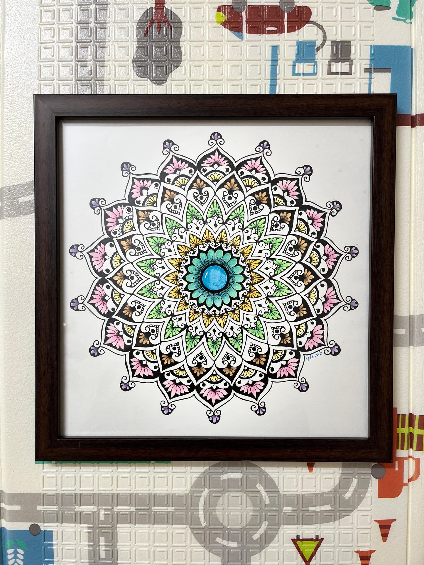 Colorful Mandala artwork by Vdk Arts