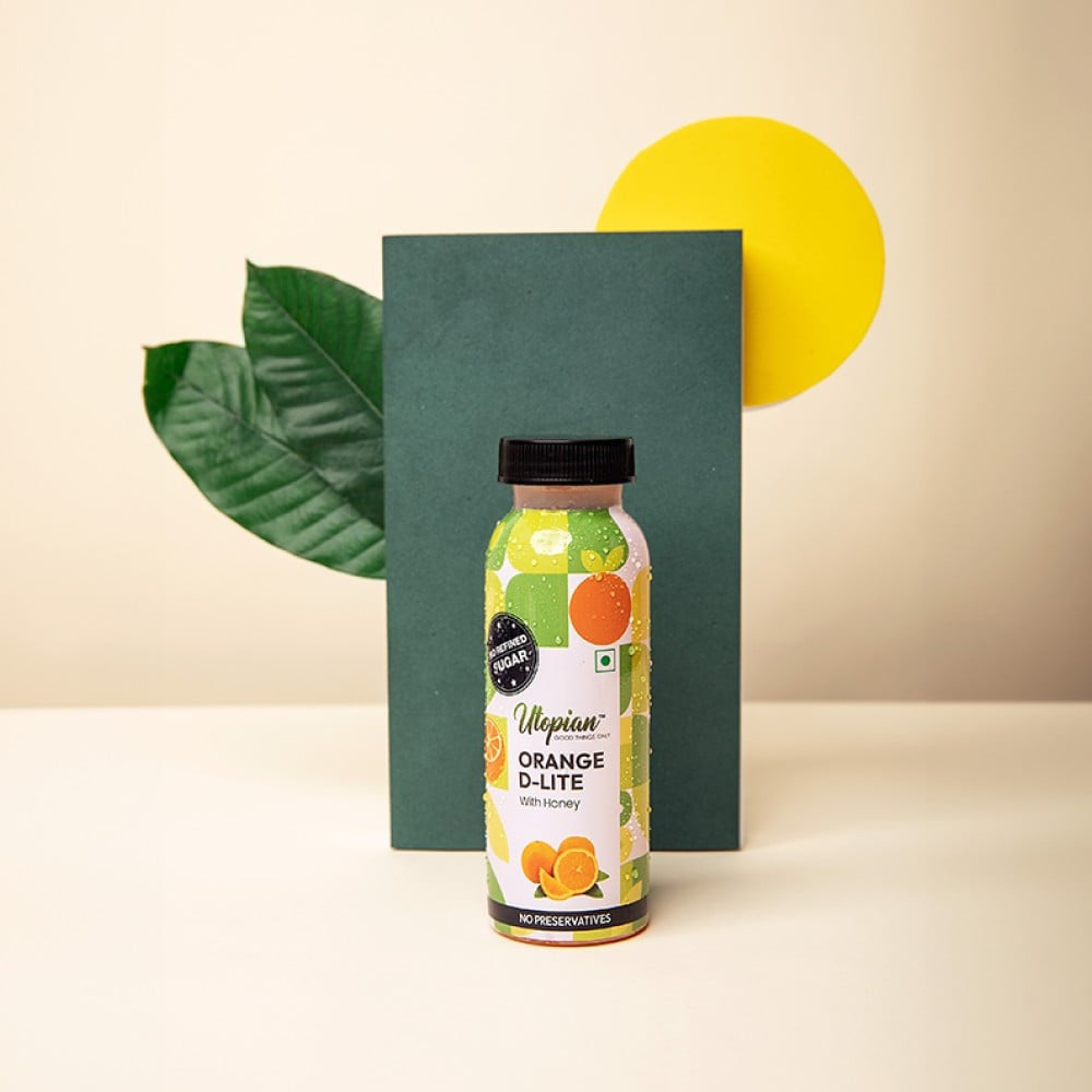 Utopian Orange D-Lite Juice With Honey : 200 ml