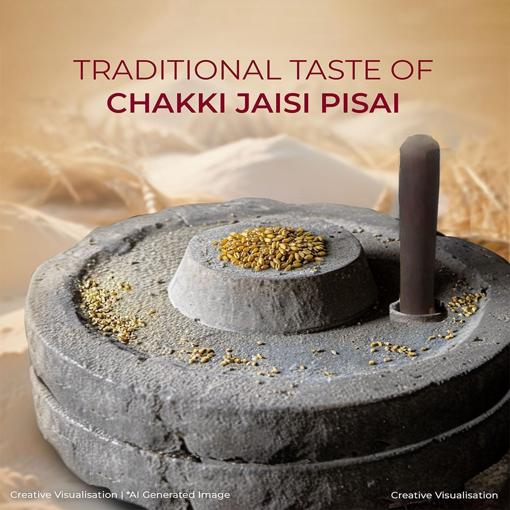 Aashirvaad 0% Maida, 100 % M.P. Chakki Atta : 5 kg