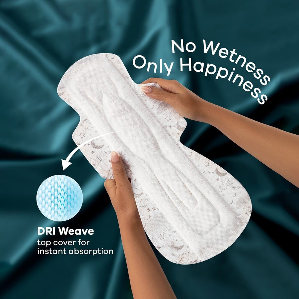 Whisper Bindazzz Nights Sanitary Pads (XXXL) : 20 pieces