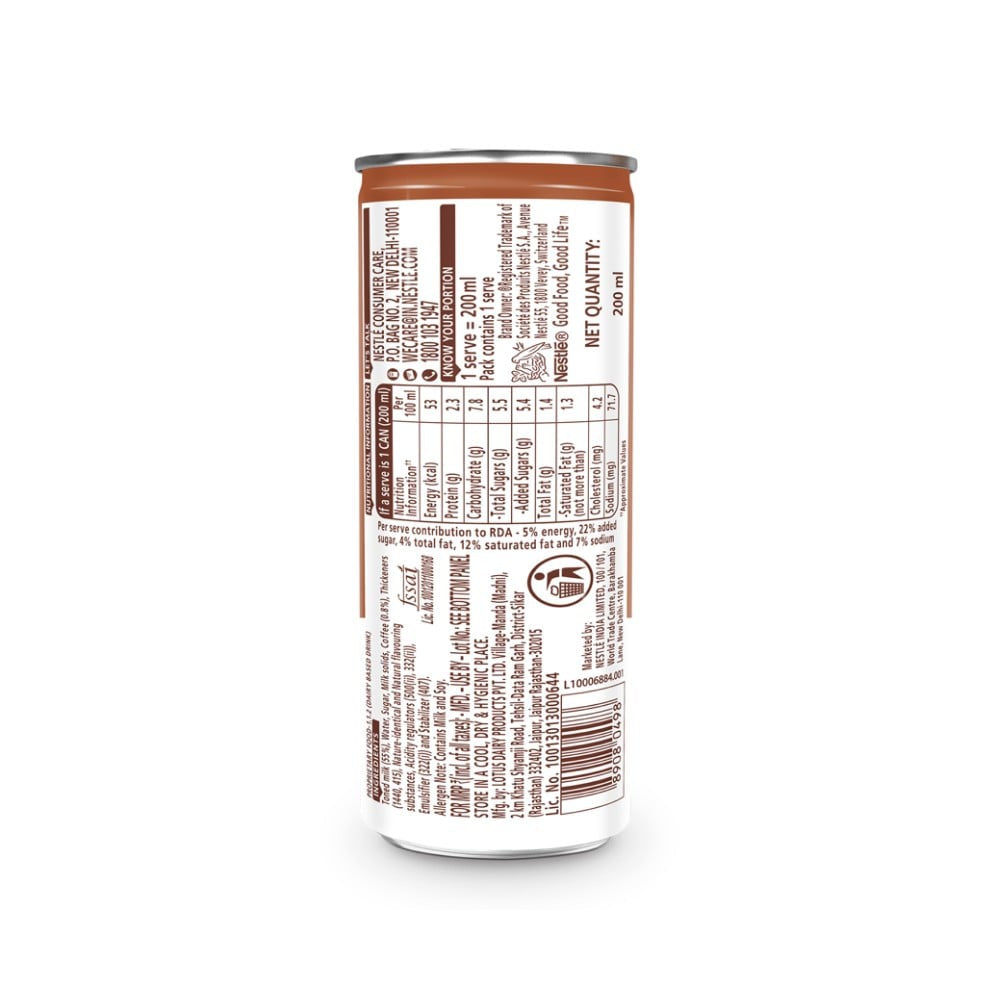 Nescafe Cafe Style Cold Coffee, Classic Latte : 200 ml