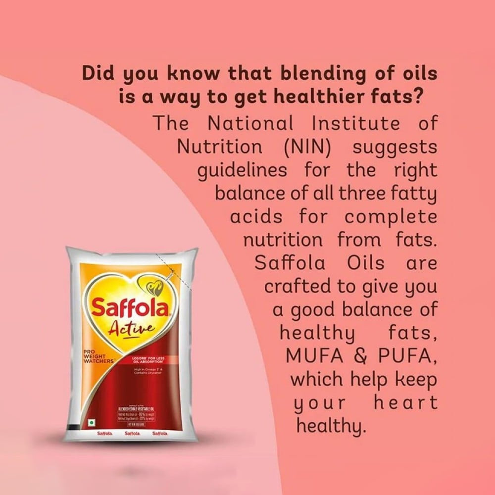 Saffola Active Pro Weight Watchers Edible Oil : 1 ltr