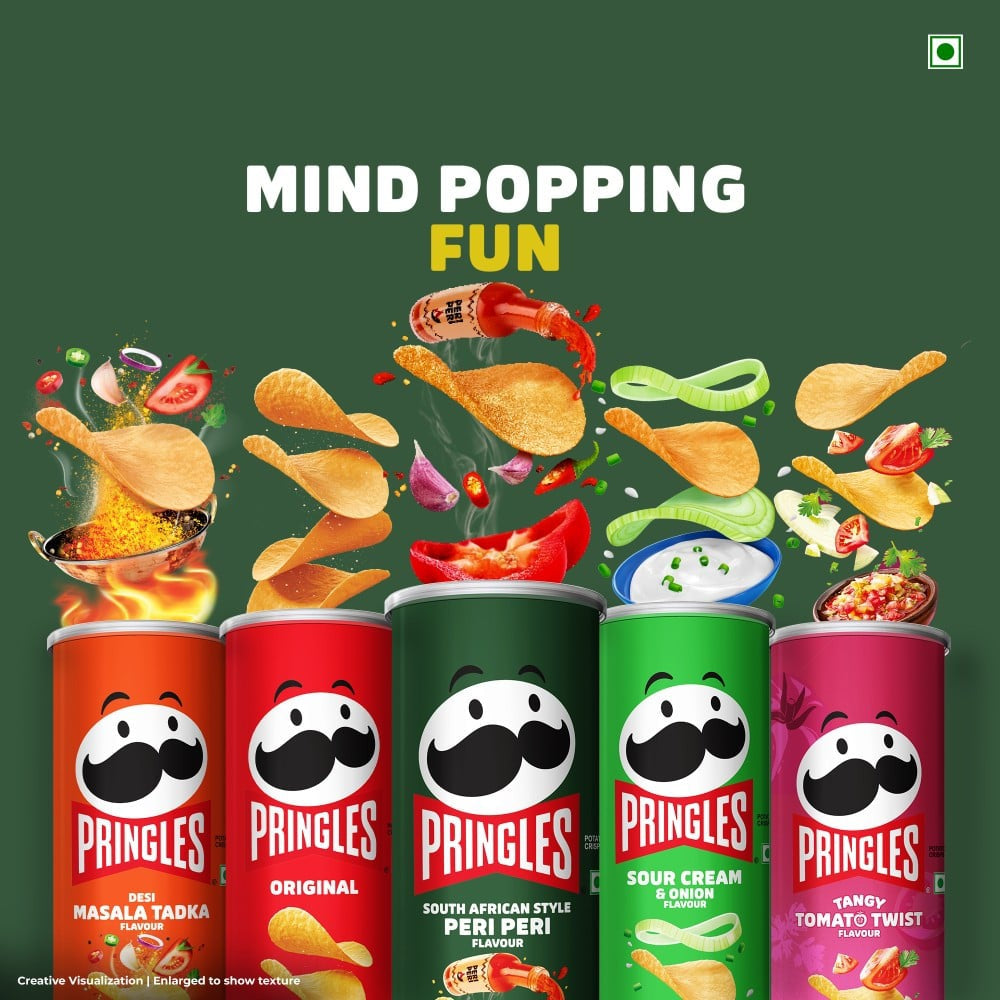 Pringles South African Peri Peri Chips - Pack of 2 : 2 x 102 g