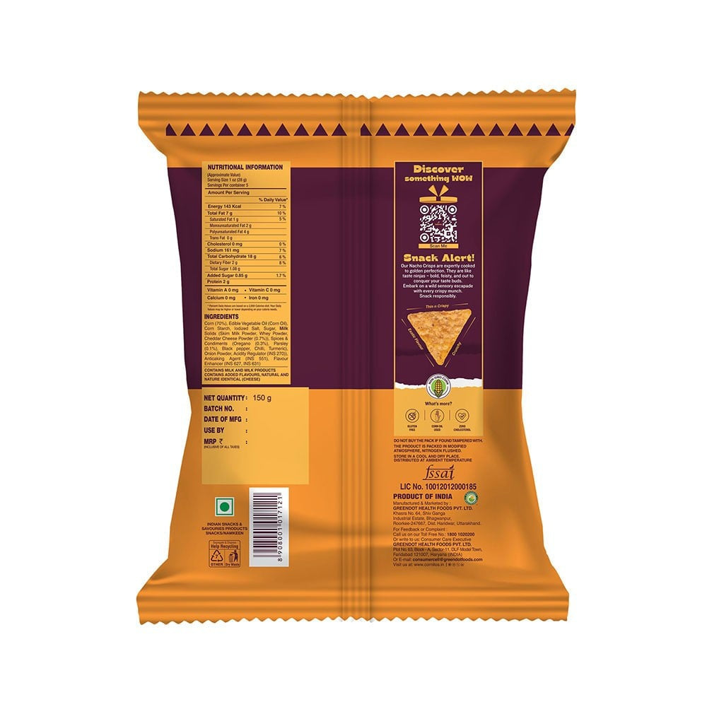 Cornitos Cheese & Herbs Nachos : 150 g