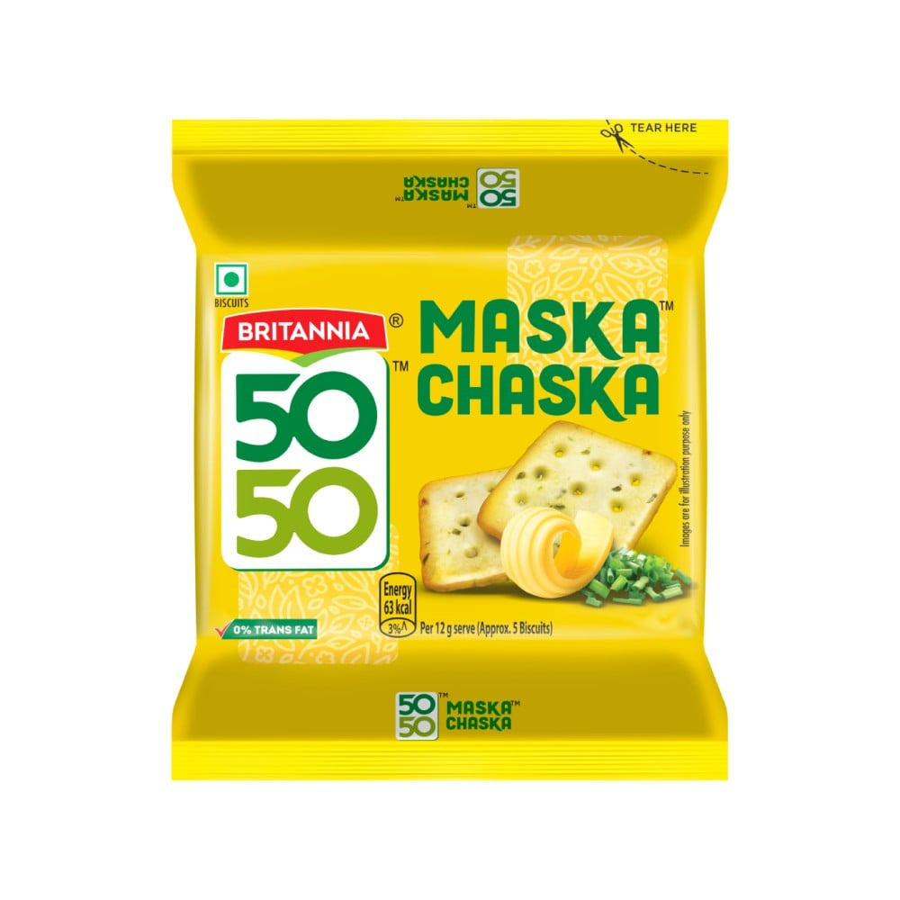 Britannia 5050 Maska Chaska Biscuit : 105 g