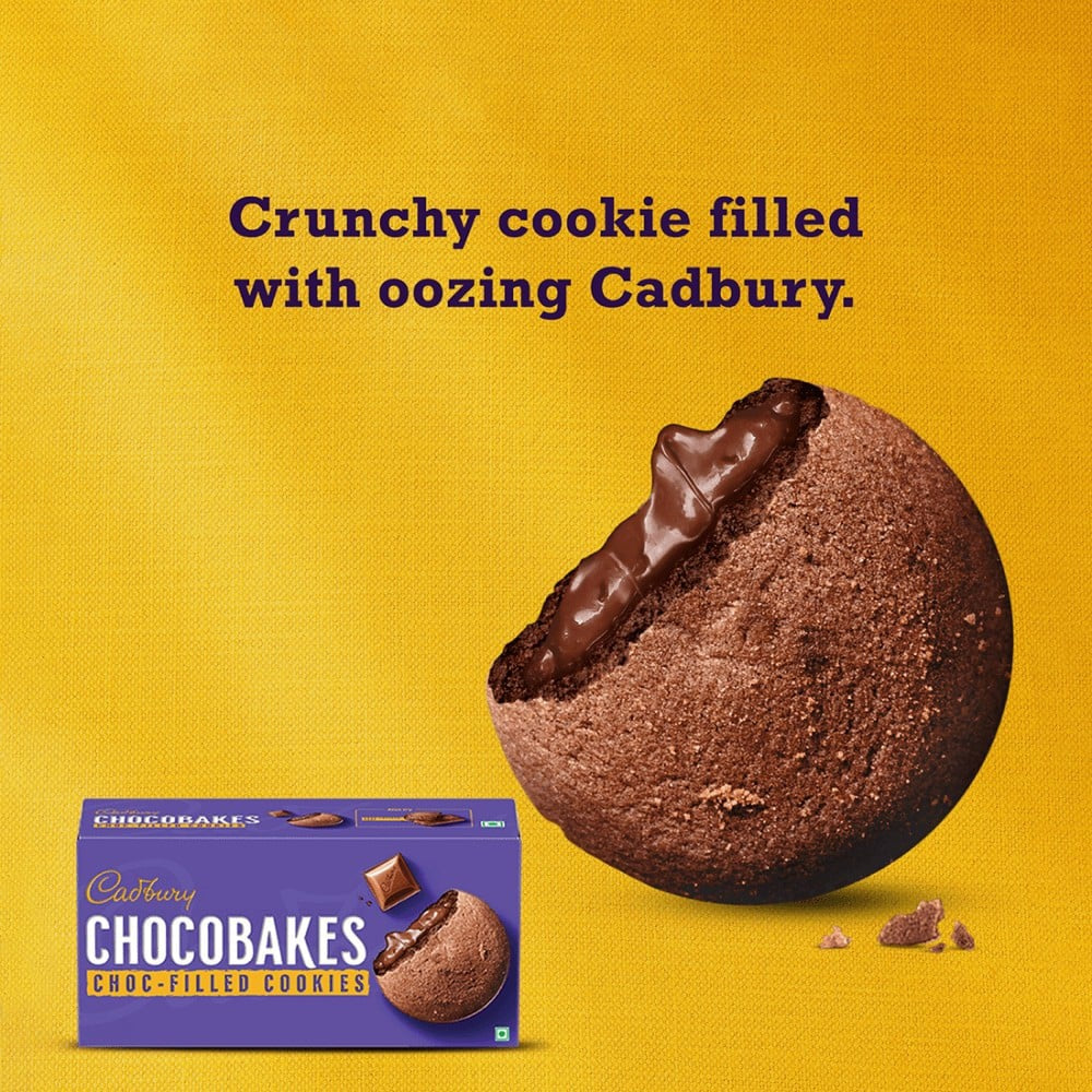 Cadbury Chocobakes Choc Filled Cookies : 150 g (12 pieces)