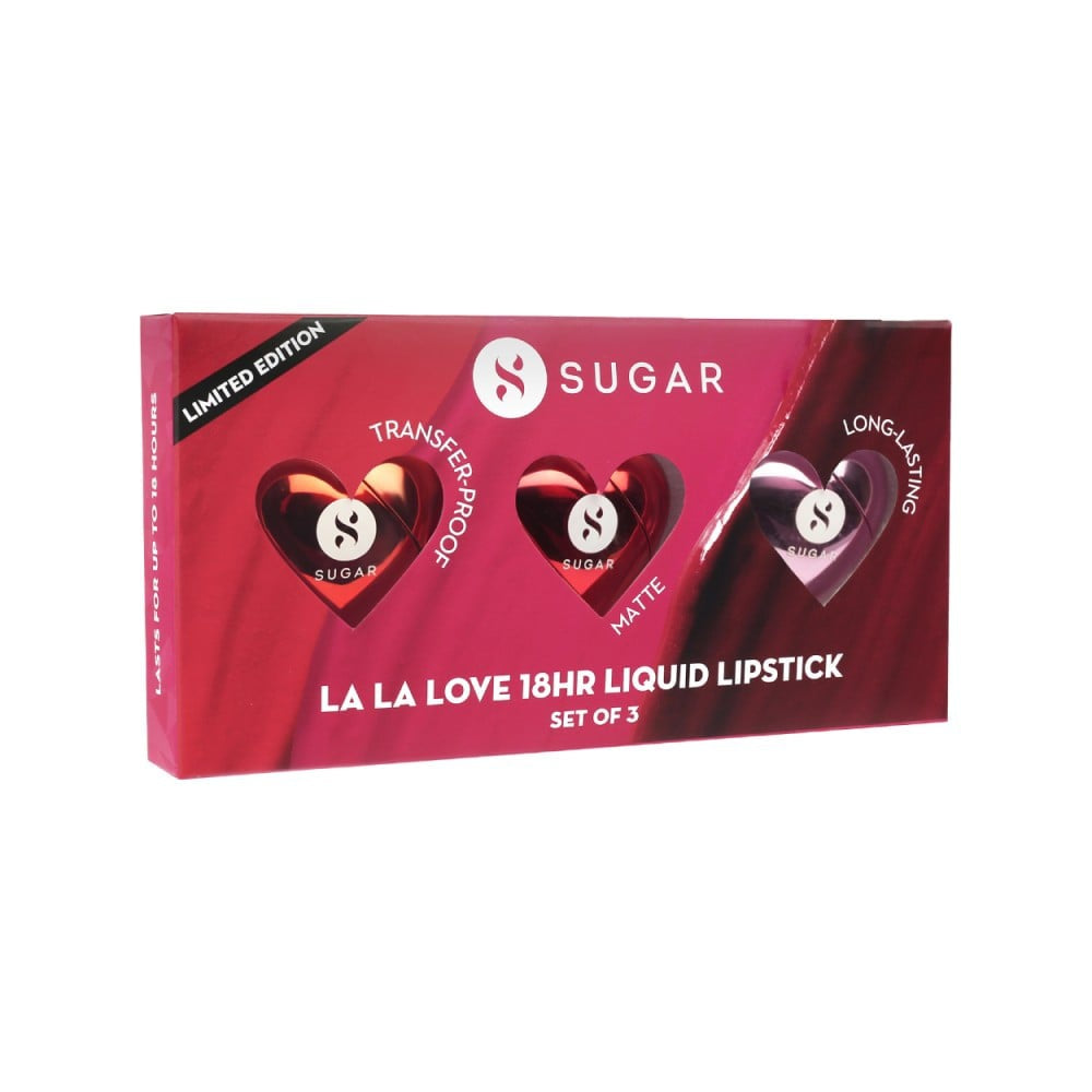 SUGAR La La Love Liquid Lipstick Set : 1 pack (3 pieces)