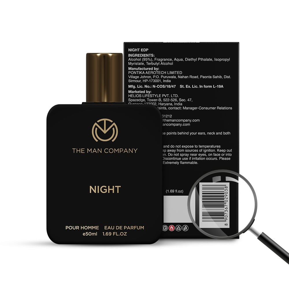 The Man Company Pour Homme Night EDP Men's Perfume : 50 ml