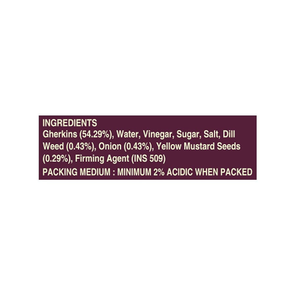 Cornitos Sliced Burger Dill Gherkins : 370 ml