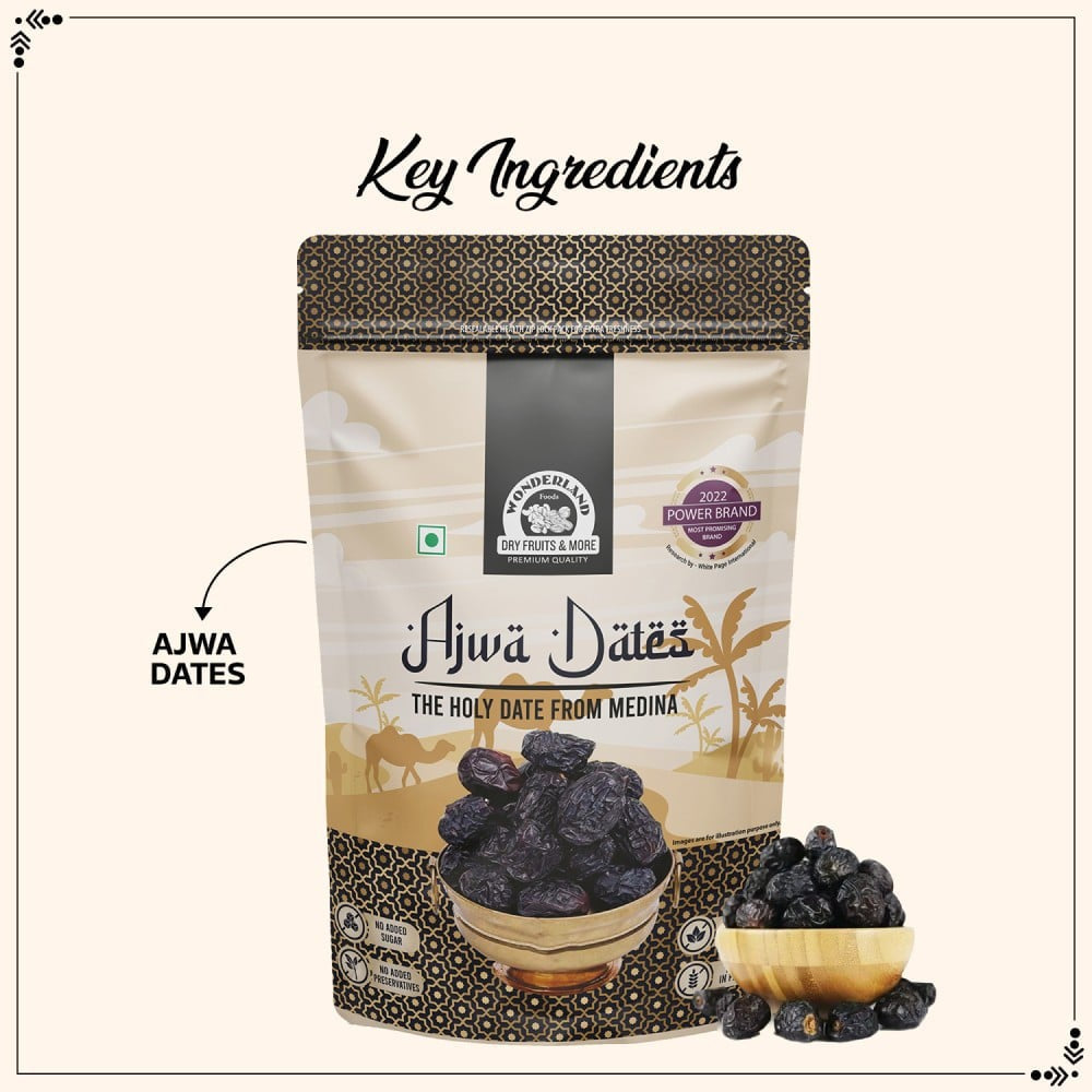 Wonderland Foods Ajwa Dates (Khajur) : 200 g
