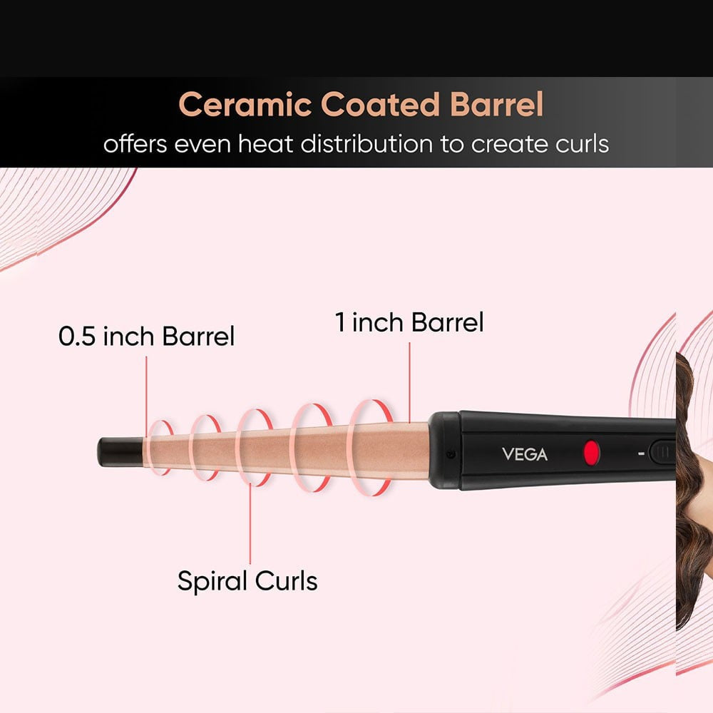Vega I-Curl Hair Curler, VHCH-05 (Rose Gold) : 1 unit