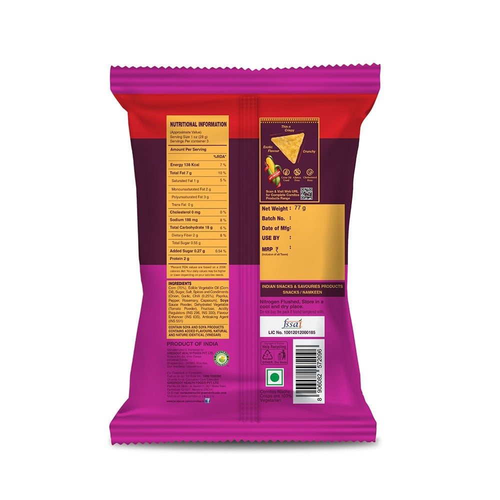 Cornitos Sweet Chili Nachos : 75 g