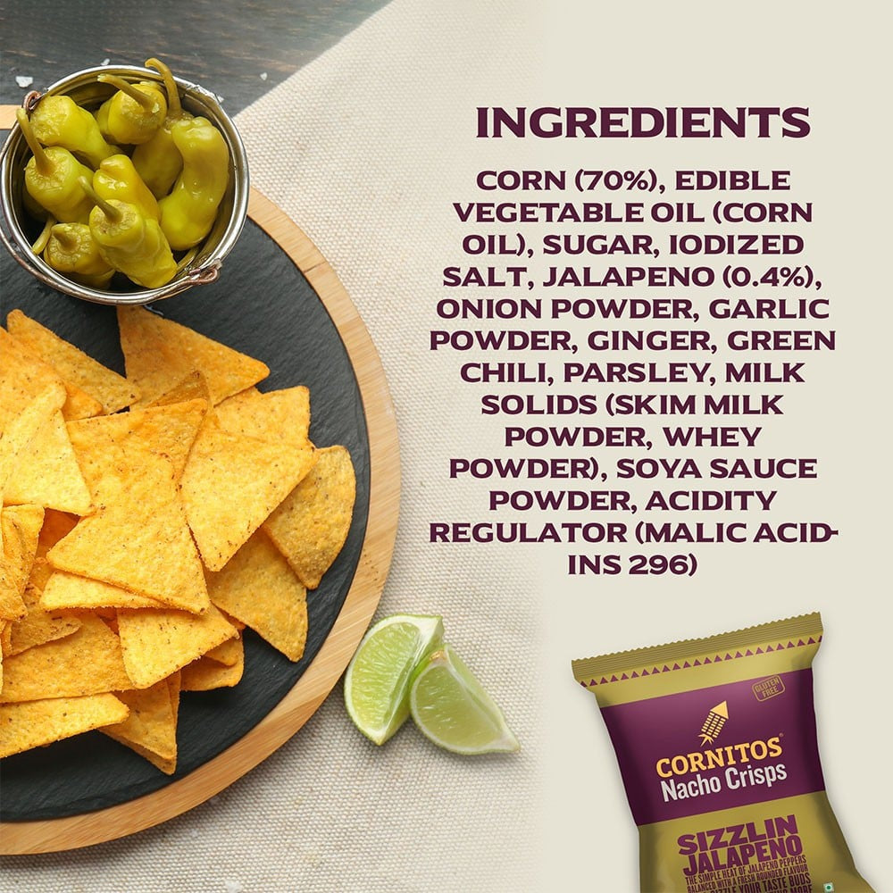 Cornitos Sizzlin Jalapeno Nachos : 150 g