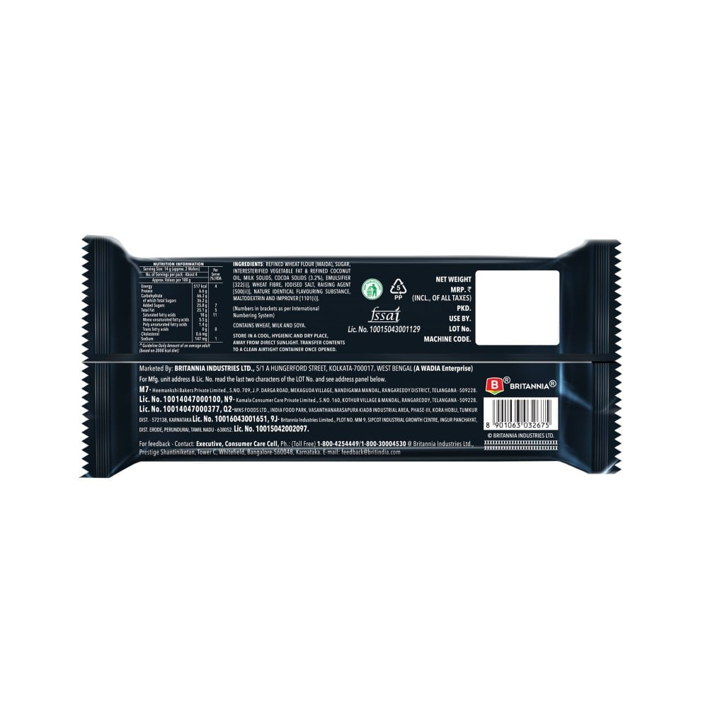 Britannia Treat Rich Creme Chocolate Flavoured Wafers : 55 g