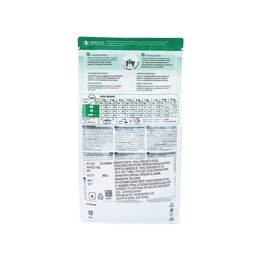 Royal Canin Mini Adult Dog Food : 800 g