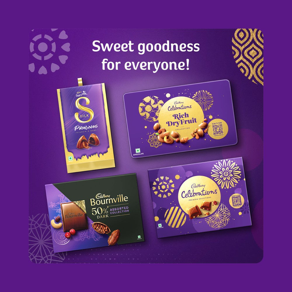 Cadbury Dairy Milk Silk Pralines Chocolate Gift Pack - Pack of 2 : 2 x 176 g