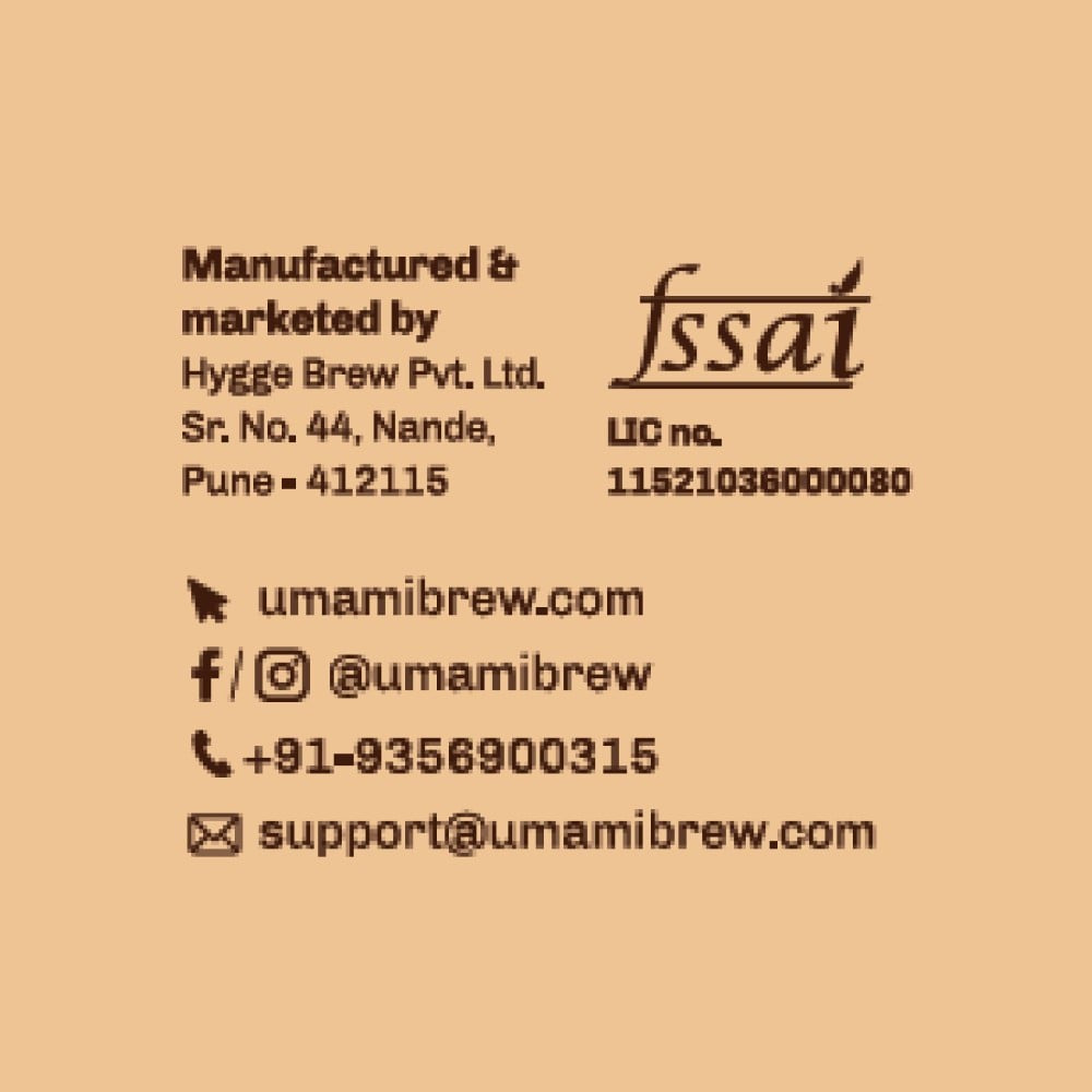 Umami Brew Sparkling Kombucha (Orange Cacao) : 250 ml