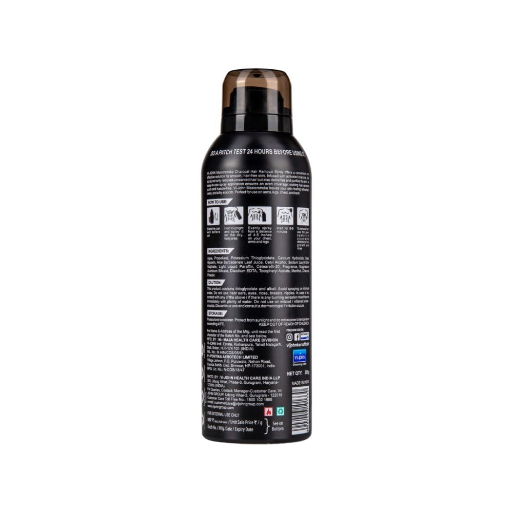 Vi-John Master Stroke Charcoal Hair Removal Spray : 200 g