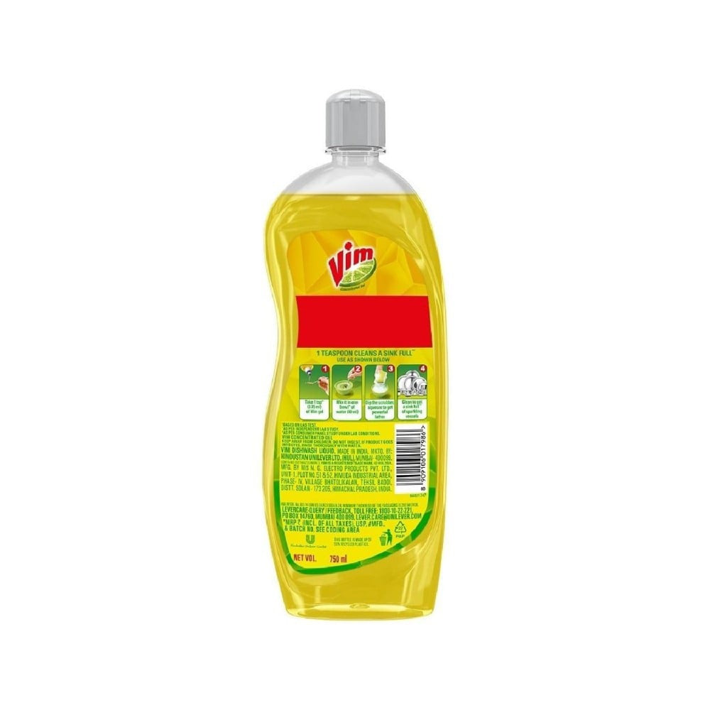 Vim Lemon Dishwash Gel : 750 ml