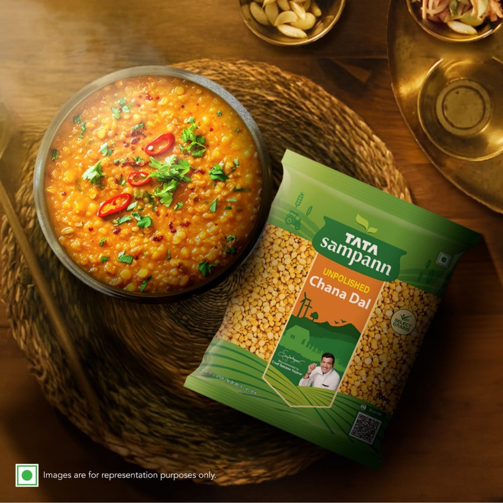 Tata Sampann Unpolished Chana Dal : 500 g