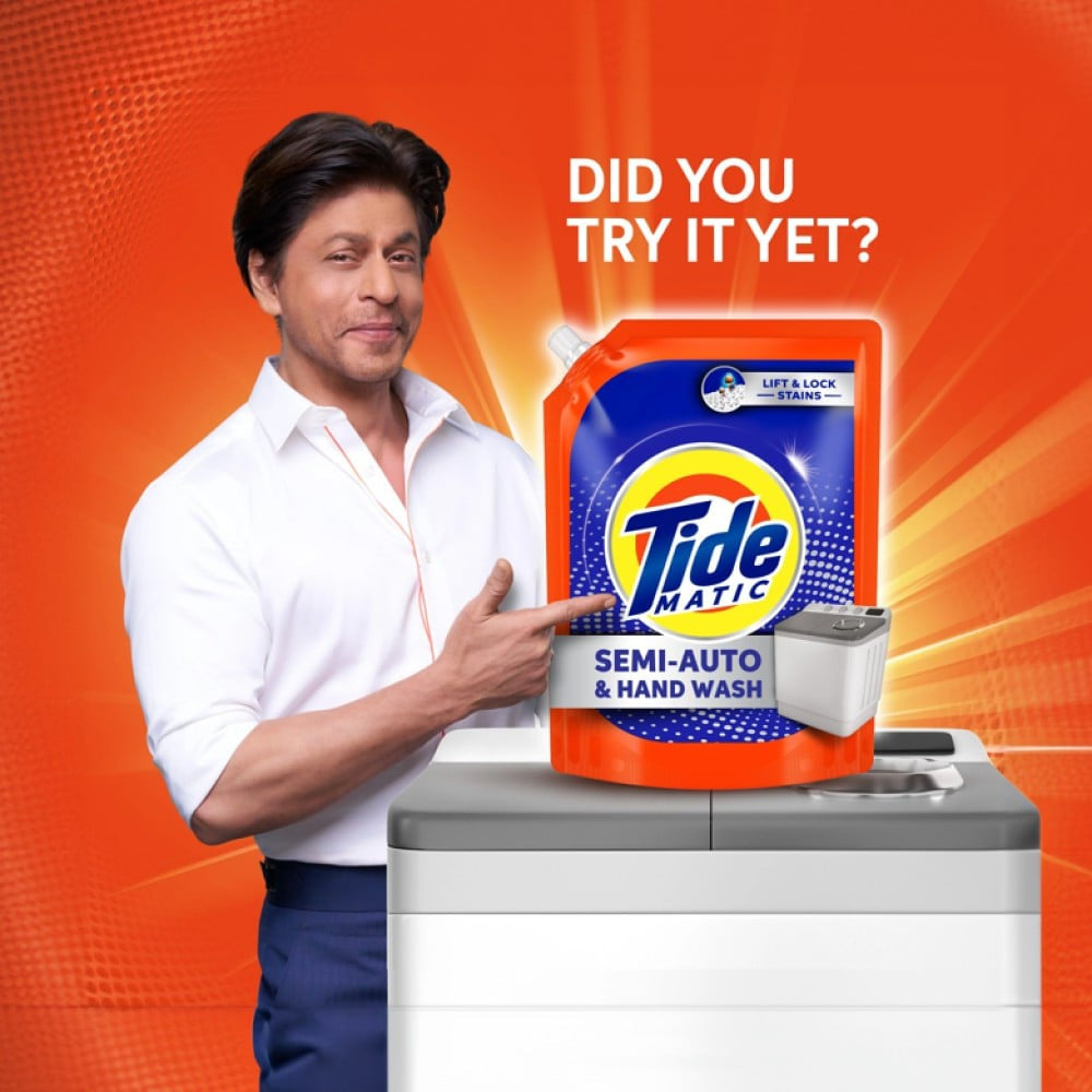 Tide Matic Semi-Auto & Hand Wash Liquid Detergent : 2 ltr