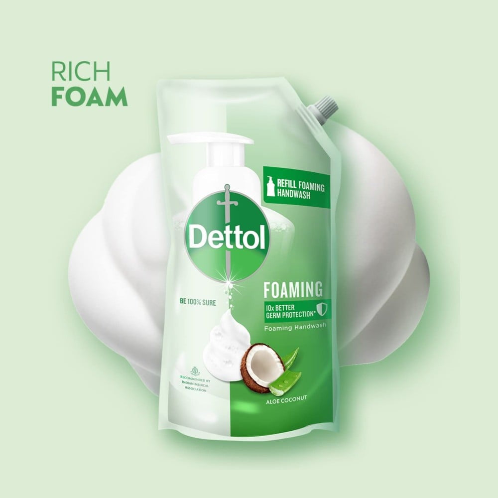 Dettol Aloe Coconut Foaming Handwash : 700 ml