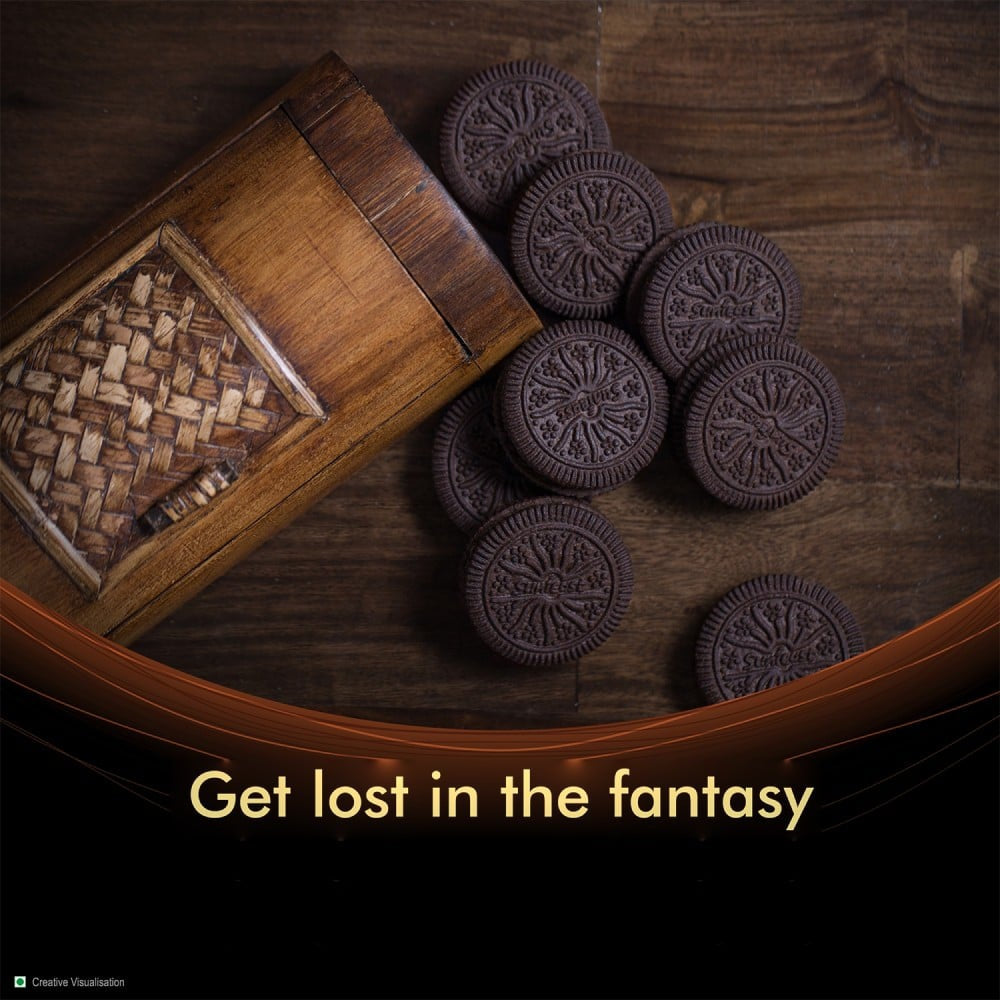 Sunfeast Dark Fantasy Choco Creme Center Filled Biscuits (3 x 83 g) - Pack of 2