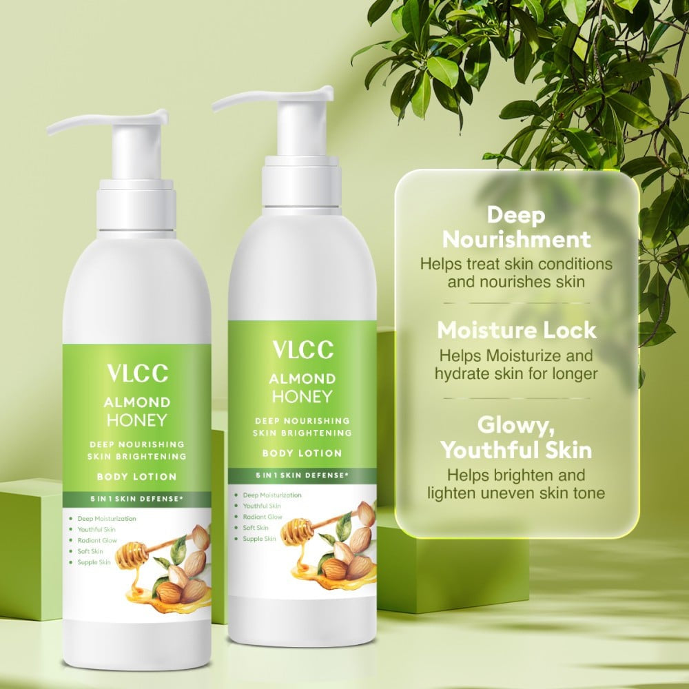 VLCC Deep Nourishing & Skin Brightening Body Lotion - Buy 1 Get 1 Free : 2 x 350 ml