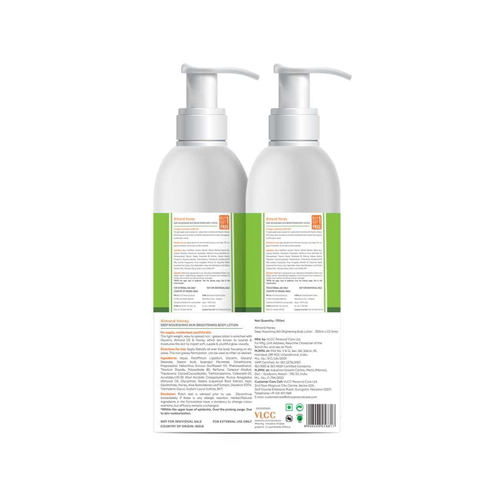 VLCC Deep Nourishing & Skin Brightening Body Lotion - Buy 1 Get 1 Free : 2 x 350 ml